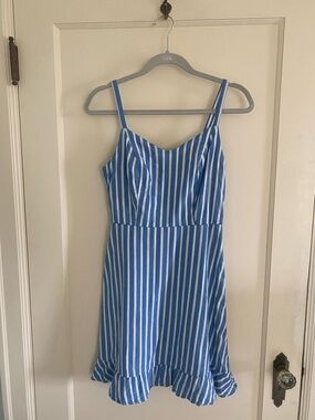Old Navy Blue and White Smocked Sundress